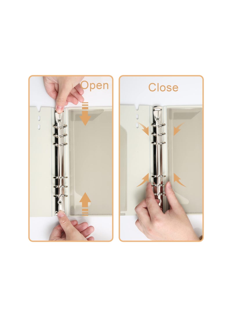 SOLARAE Hardcover Mini Spiral Notebooks, Refillable Cute College Notepads with Dividers, 4x5.7 Inch, Blue, Perfect for Work Planning, Office, and School Supplies (2 Pack) - Image 5