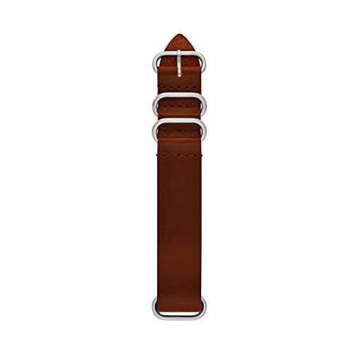 Fossil Mens 22mm Leather Interchangeable Watch Band Strap Color Brown Model S221521 - Image 1