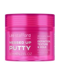 Lee Stafford Lee Stafford Hair Styling Pomade | Messed Up Putty - Lighweight, Pliable Shaping Wax for All Lengths, Firm Hold for Texturizing and Definition, 1.7 Fl Oz  - Image 1