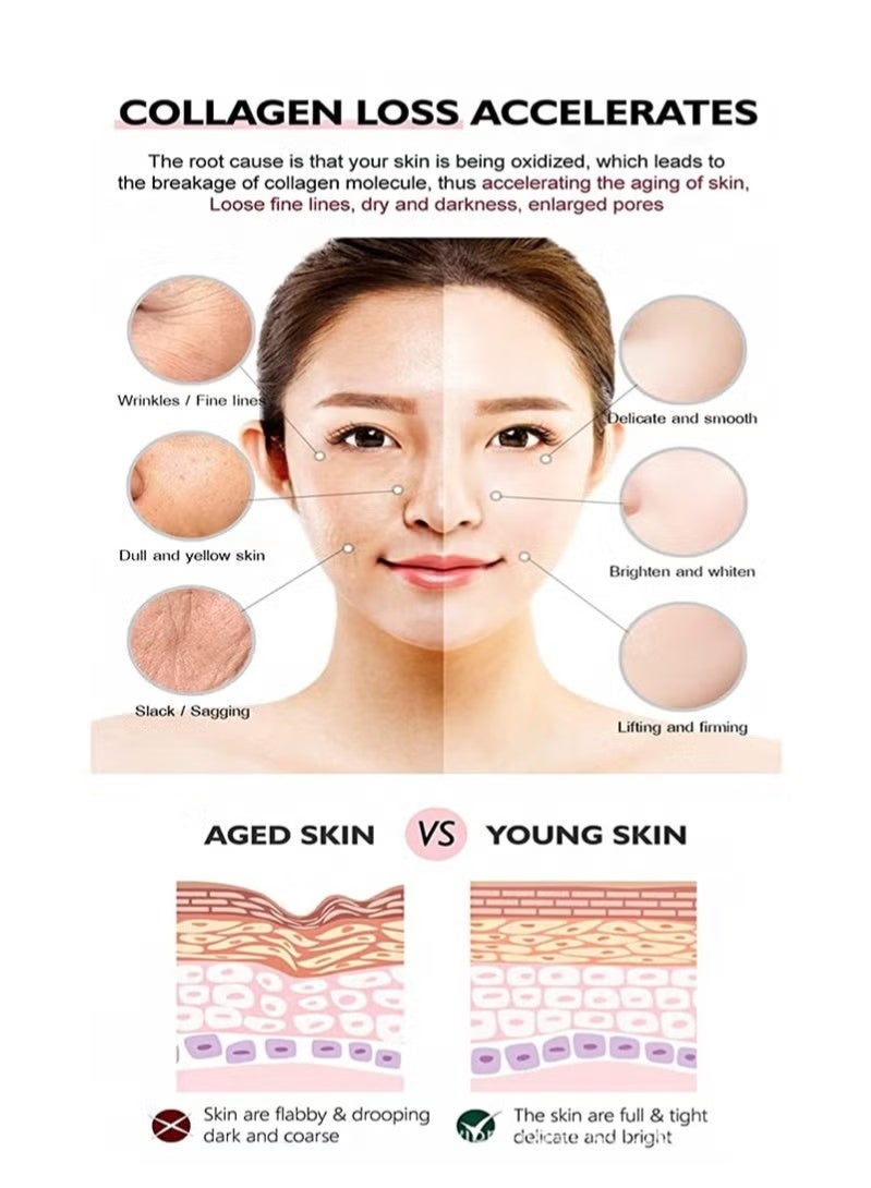 Vibrant Glamour كريم ريتينول ديل فايبرانت غلمر، كريم مضاد للتقدم في السن (قطعتان) لشد التجاعيد، كريم شد وتجديد ريتينول، 30 جرام لكل زجاجة - Image 5