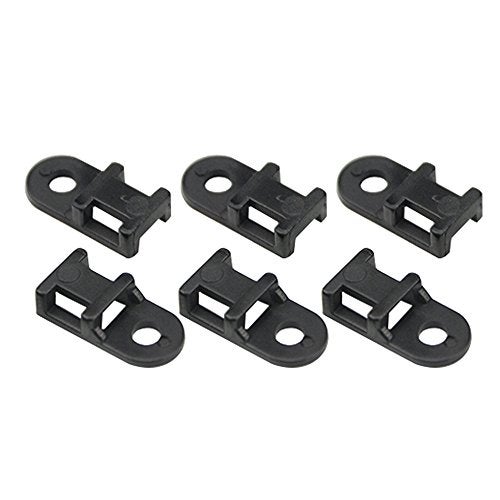 BGTXINGI XINGYHENG 120PCS 3 Values Saddle-type Cable Tie Mount Bases for Cable Wire Tubing Sleeving Conduit Adjustable Cable Tie Holder Set Matched with 120PCS Black Flexible Zip Ties(Black) - Image 2