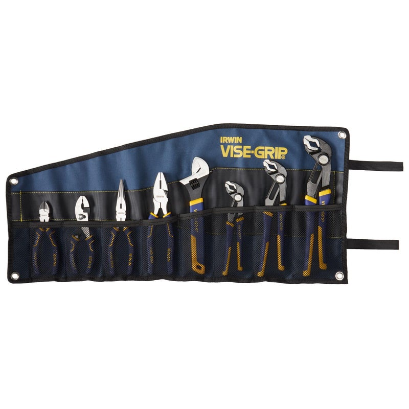 IRWIN Tools VISE-GRIP GrooveLock Pliers Set, 8 Piece, 2078712 - Image 1