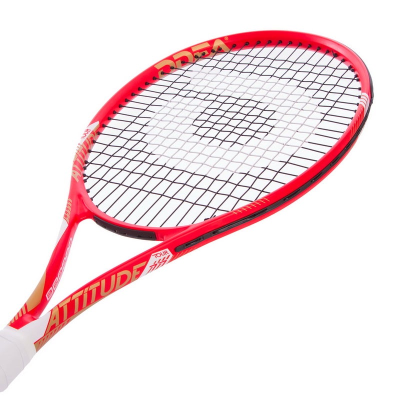 ATTITUDE-77 Adult Tennis Racquet For Professional Training With Bag 27Inch, Red
