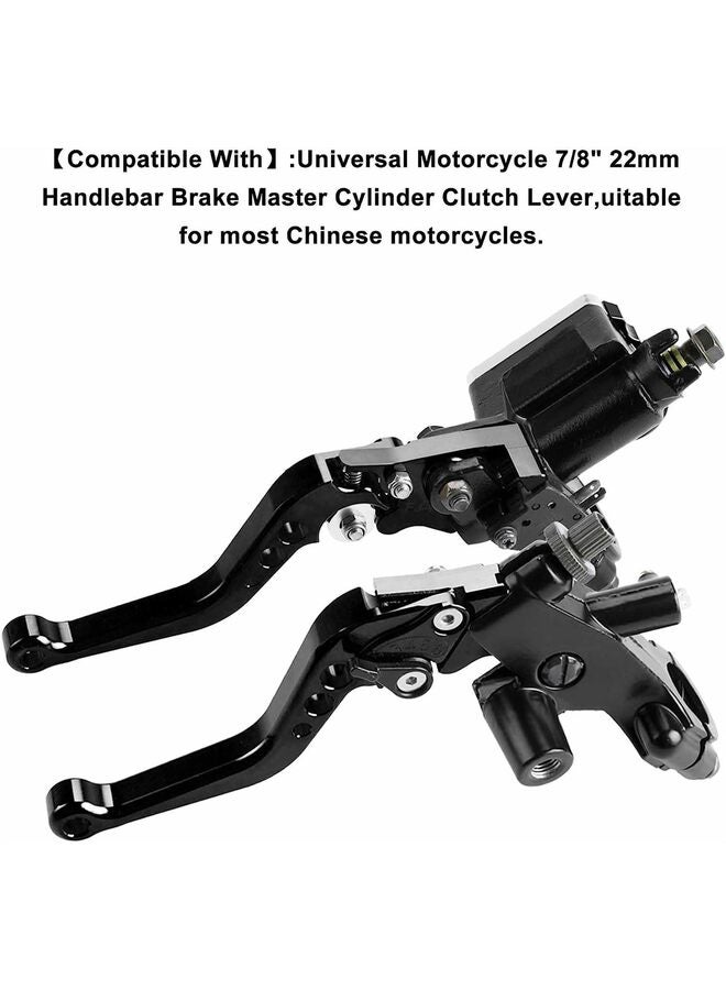 LAMAY Motorcycle Tuning Parts Brake Pump CNC Front Brake Upper Pump 22MM Clutch Handbrake Assembly Hydraulic Disc Brake Pump (Color : Black) - Image 4