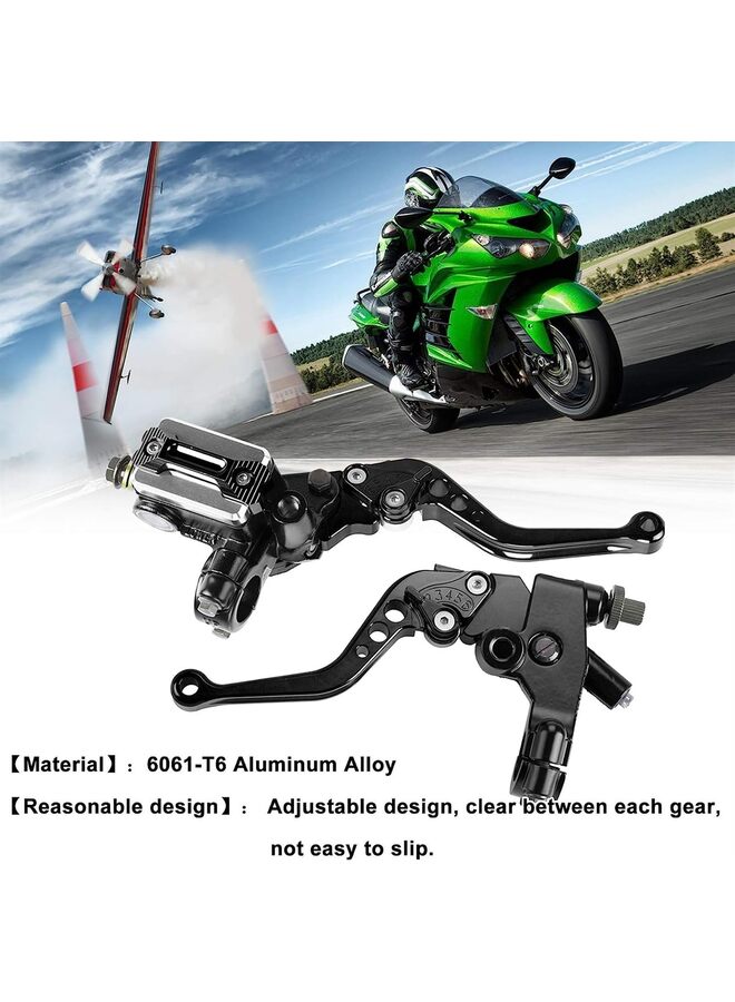 LAMAY Motorcycle Tuning Parts Brake Pump CNC Front Brake Upper Pump 22MM Clutch Handbrake Assembly Hydraulic Disc Brake Pump (Color : Black) - Image 5