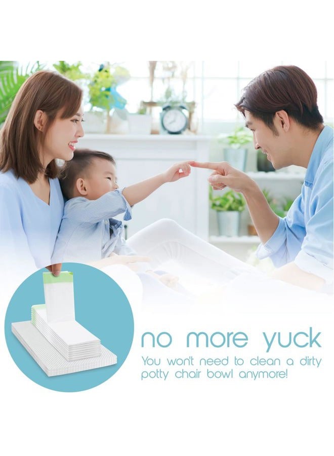 Tidy Tots TidyTots Disposable Potty Chair Liners | Travel Pack of 16 Liners + 16 Absorbent Pads | Use Bags with Potty Training Portable Toilet for Toddlers & Kids | Universal Fit - Image 5