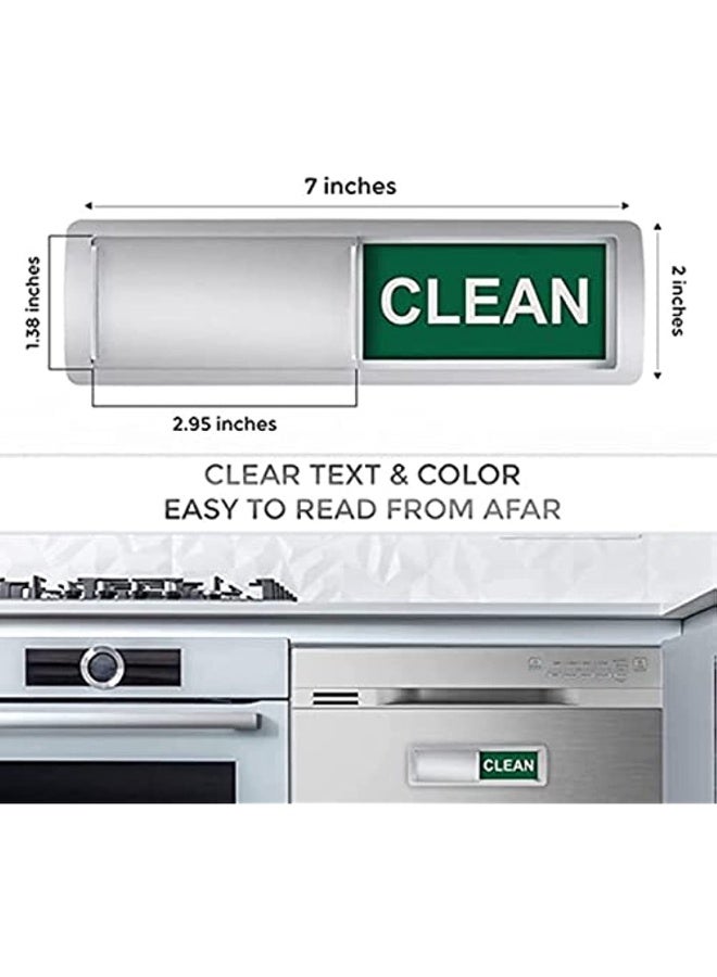 Generic Dishwasher Magnet Dishwasher Magnet Dishwasher Indicator Clean and Dirty Sign Dishwasher Magnetic Sign Clean Dirty Magnet Clean Dirty Magnet for Washer Dryer  - Image 2