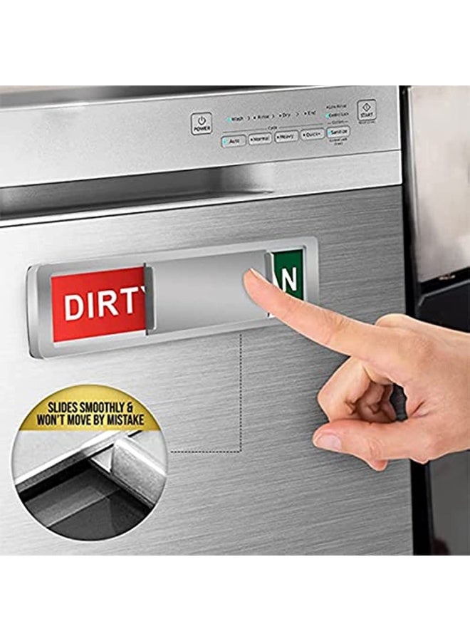 Generic Dishwasher Magnet Dishwasher Magnet Dishwasher Indicator Clean and Dirty Sign Dishwasher Magnetic Sign Clean Dirty Magnet Clean Dirty Magnet for Washer Dryer  - Image 4