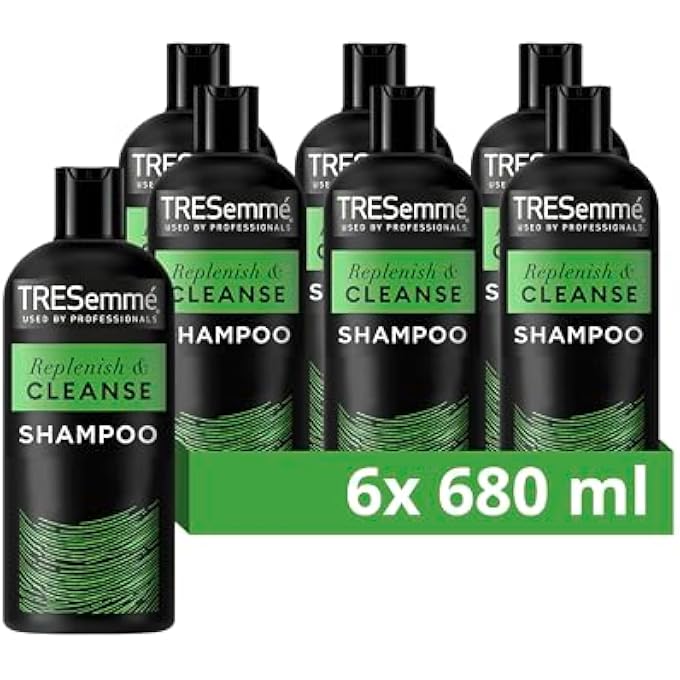 Tresemme REPLENISH & CLEANSE WITH A VITAMIN COMPLEX SHAMPOO FOR GREASY HAIR 6 X 680 ML - Image 2