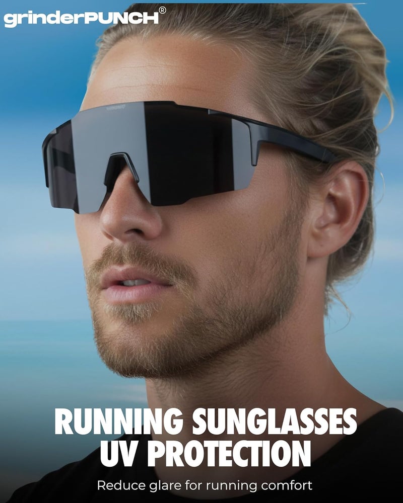 grinderPUNCH Running Baseball Sunglasses for Men Women Sports Cycling Glasses Softball Sunglasses UV400 Polarized Protection - Image 2