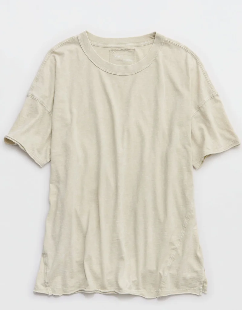 Aerie  Aerie Oversized Crew Boyfriend T-Shirt for Women | Best Price UAE