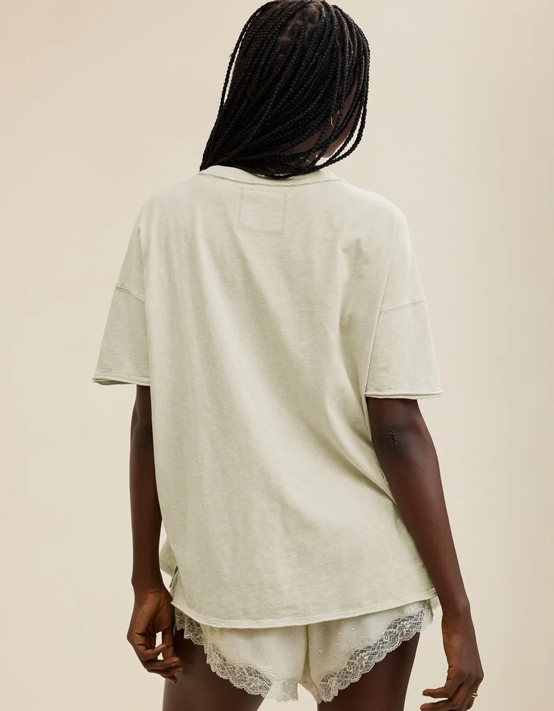 Aerie  Aerie Oversized Crew Boyfriend T-Shirt for Women | Best Price UAE
