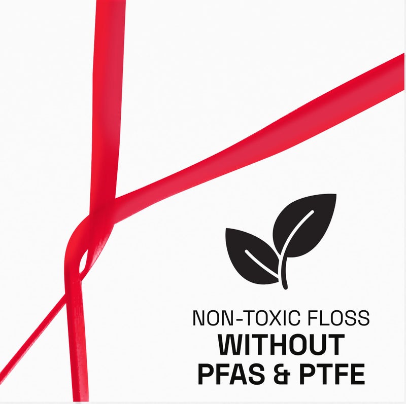 REACH خيط تنظيف الأسنان الشمعي REACH، قرفة، مزيل البلاك للأسنان، مقاوم للتقطيع، ينزلق بسلاسة، سهل الاستخدام، شمعي، تنظيف عميق للأسنان، العناية بالفم، خالي من PFAS، للبالغين والأطفال، 6 عبوات، 55 ياردة - Image 4