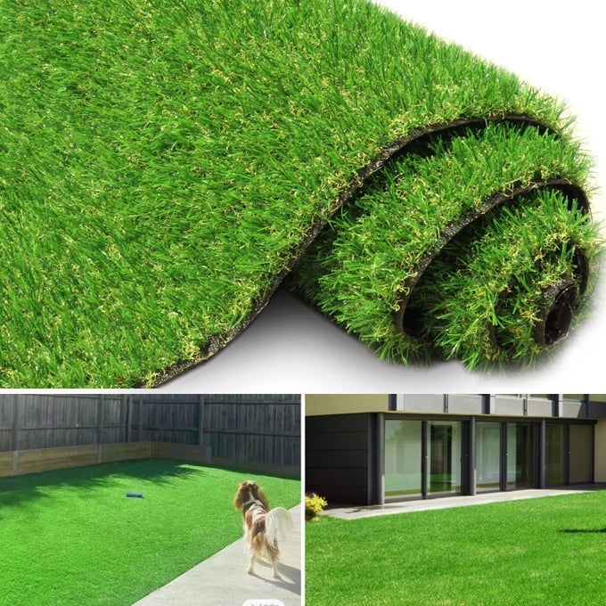 Artificial Grass Turf for Pet Dogs 3 x 5 Fake Grass Lawn with Drain Holes Indoor Outdoor Synthetic Grass Mat for Garden Gym Patio Balcony Playground Backyard Height 08 Inch