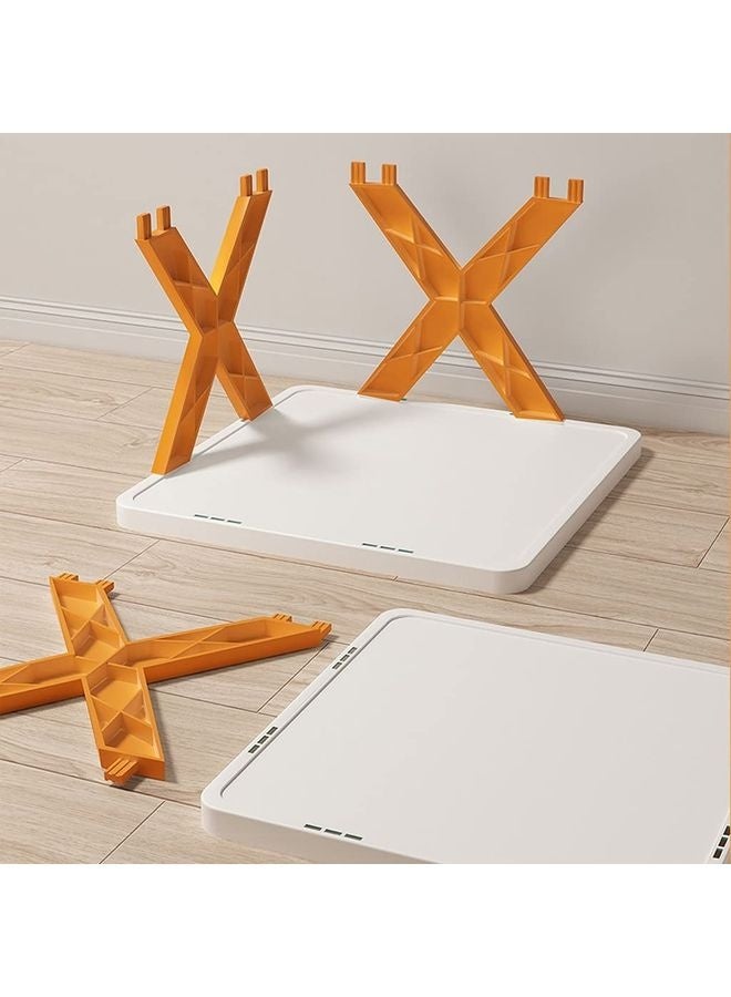 هومستر منظّم رافعة الحذاء من الزاوية للمساحات الصغيرة، برج الحذاء الرأسي النحيف لمدخل الباب الوقوف الحر، رصيف تخزين الحذاء البلاستيكي الضيق - Image 3