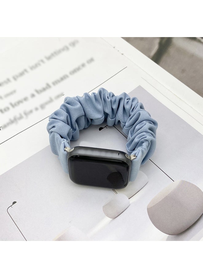 New For Apple Strap Iwatch Wristband Imitation Cotton Watch Strap Large Intestine Hair Band Strap - Image 4