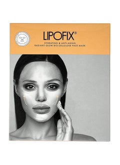 LIPOFIX Anti Aging Lifting Hydrating Facial Bio Cellulose Face Mask Sheet For Fine Line Reducing And Skin Radiance. Made In Korea (6 Masks)  - Image 1