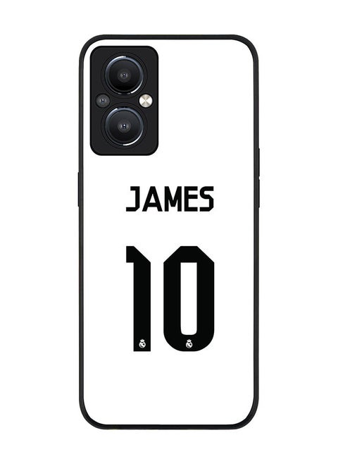 Rugged Black edge case for Reno8 Z 5G / Reno8 Lite 5G / Reno7 Z 5G Slim fit Soft Case Flexible Rubber Edges Anti Drop TPU Gel Thin Cover - James Real Jersey