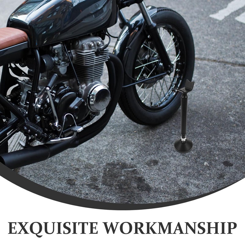 Luxshiny Motorcycle Front and Rear Wheel Stand Lift, Portable Iron Motorcycle Wheel Stand Jack with Single Rod for Maintenance and Parking Support - Image 3