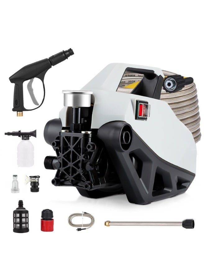 ALongDeng Electric Pressure Washer 2400W Power Washer with 33ft Hose Detachable Water Gun Electric Pressure Washer for Cleaning Car & Home Garden Yard - Image 1