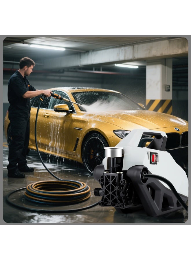 ALongDeng Electric Pressure Washer 2400W Power Washer with 33ft Hose Detachable Water Gun Electric Pressure Washer for Cleaning Car & Home Garden Yard - Image 2