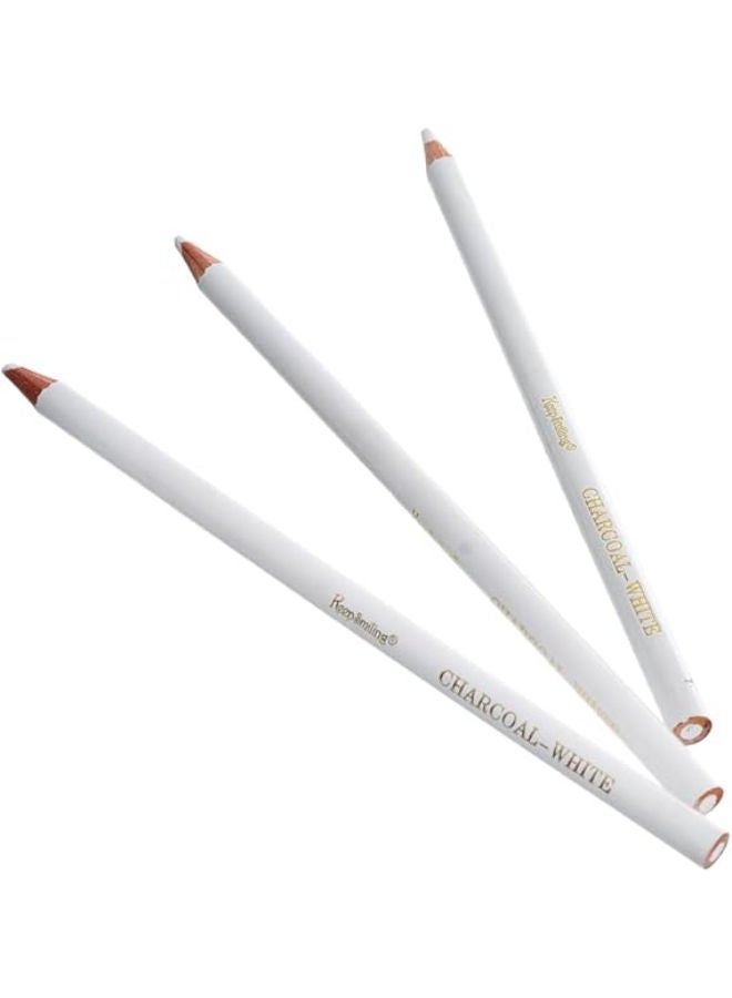 Keep Smiling Hs-20_Tb-1010 Set Of 3 Pieces Of White Charcol Pencil With Durable Material - Image 3
