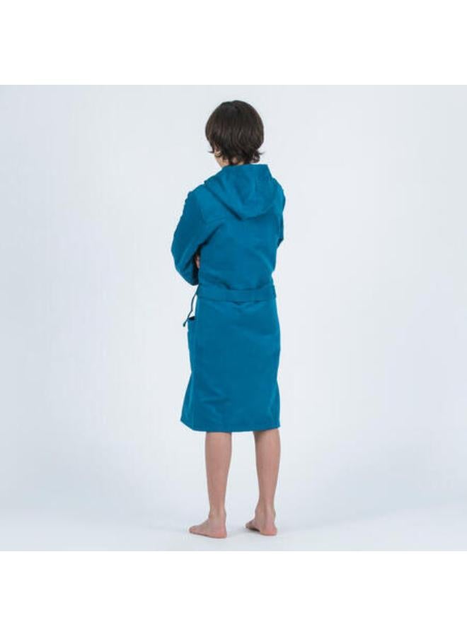 WATKO Kids compact microfibre pool bathrobe dark blue  - Image 4
