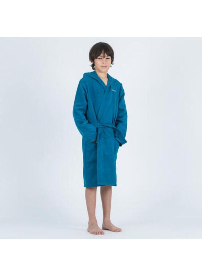 WATKO Kids compact microfibre pool bathrobe dark blue  - Image 2