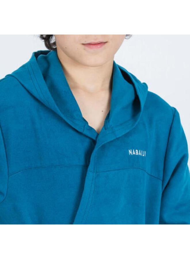 WATKO Kids compact microfibre pool bathrobe dark blue  - Image 3