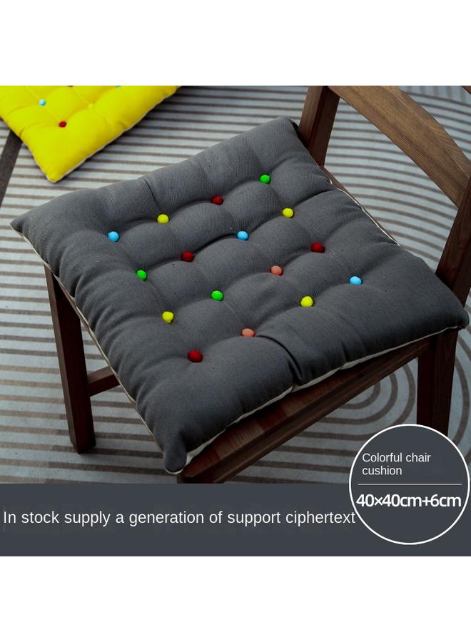 Bluejw Chair Cushion Summer With Straps Office Chair Cushion Student Seat Cushion Chair Cushion With Rope Dopamine Color Cushion - Image 1
