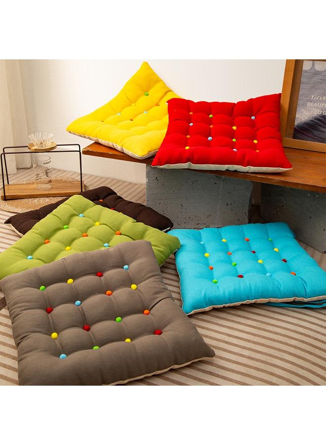 Bluejw Chair Cushion Summer With Straps Office Chair Cushion Student Seat Cushion Chair Cushion With Rope Dopamine Color Cushion - Image 3