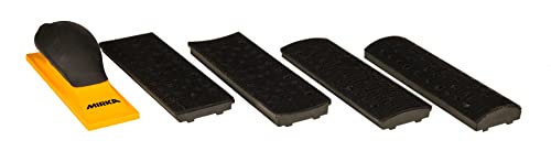 Mirka Hand Sanding Block Kit Set 2.75" x 8" Hook and Loop/Multipurpose Sander Tool for Sanding on concave, Convex and Flat Shaped Surfaces - Image 5