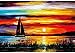 Moruska Sunrise Sailing Boat Puzzle for Adults 1000 Piece Wooden Jigsaw Puzzle Gradient Color Oil Painting Art Puzzles Difficult and Unique - Image 3