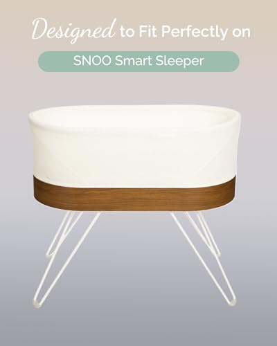 TotCare Bassinet Fitted Sheets Compatible with SNOO Happiest Baby Oval Bassinet Buttery Soft Silky Comfort Premium Stretchy Jersey Knit Sheets Sky Sage Cloud 3 Pack - Image 3