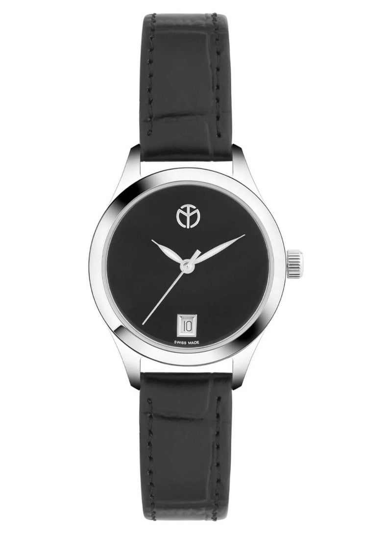 ماثي-تيسوت Mathey-Tissot Urban Quartz Black Dial Ladies Watch D411NM - Image 1