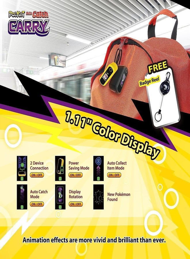 Mcbazel Brook Auto Catch Carry for Poke Go, Dual Accounts Auto Catcher Pocket Monsters Auto Catching and Collecting - Yellow - Image 5