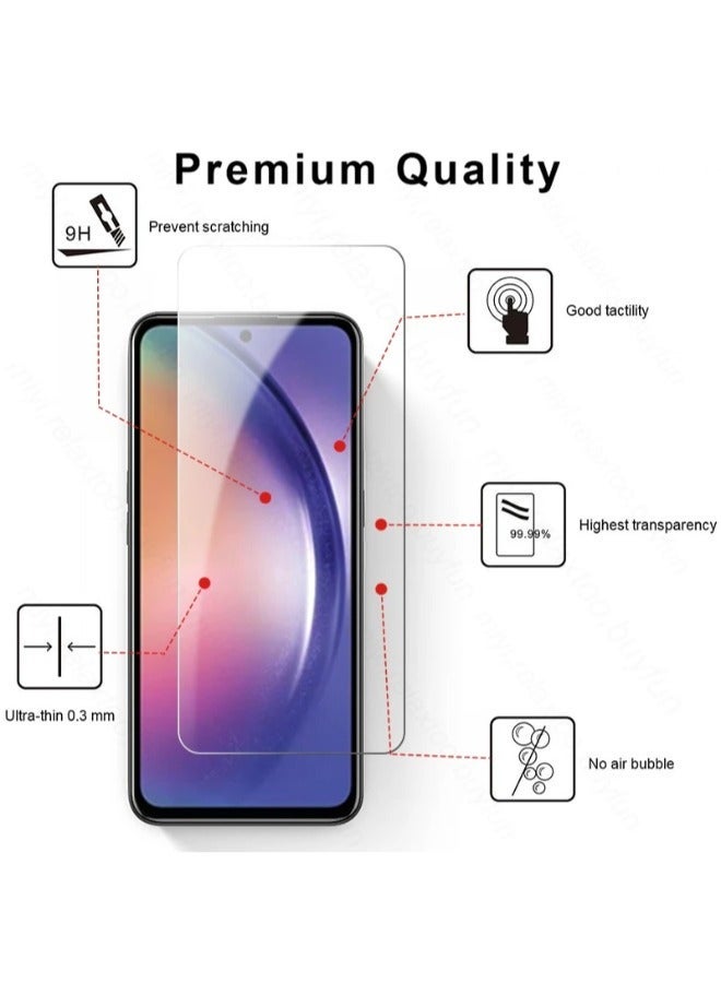Screen protection for Samsung Galaxy A13 4G, a layer of tempered glass without black edges, complete protection for your phone’s screen against breakage and glare - Image 3