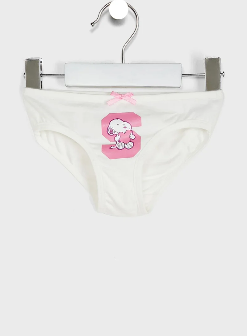 Peanuts Kids 3 Pack Snoopy Brief