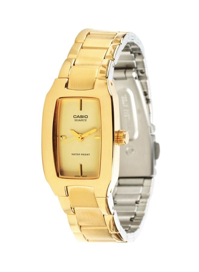 CASIO Women Water Resistant Analog Watch LTP1165N-9CRDF - 33 mm - Gold - Image 1