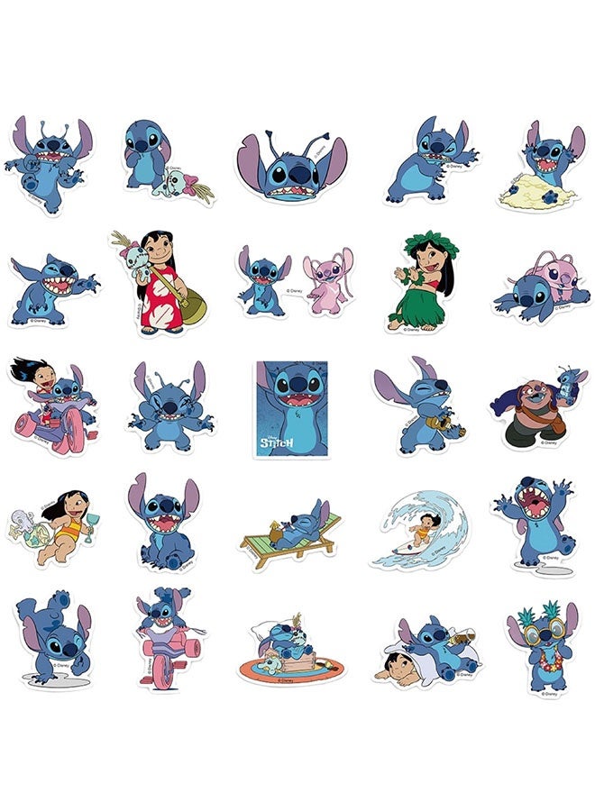 Lilo & Stitch 50pcs Lilo & Stitch Stickers Cartoon Anime Stitch Stickers Cute Monster Stickers Laptop Computer Bedroom Wardrobe Car Skateboard Motorcycle Bicycle Mobile Phone Luggage Guitar DIY Decal - Image 5