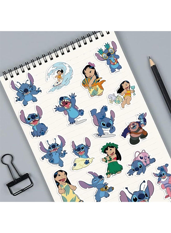 Lilo & Stitch 50pcs Lilo & Stitch Stickers Cartoon Anime Stitch Stickers Cute Monster Stickers Laptop Computer Bedroom Wardrobe Car Skateboard Motorcycle Bicycle Mobile Phone Luggage Guitar DIY Decal - Image 3
