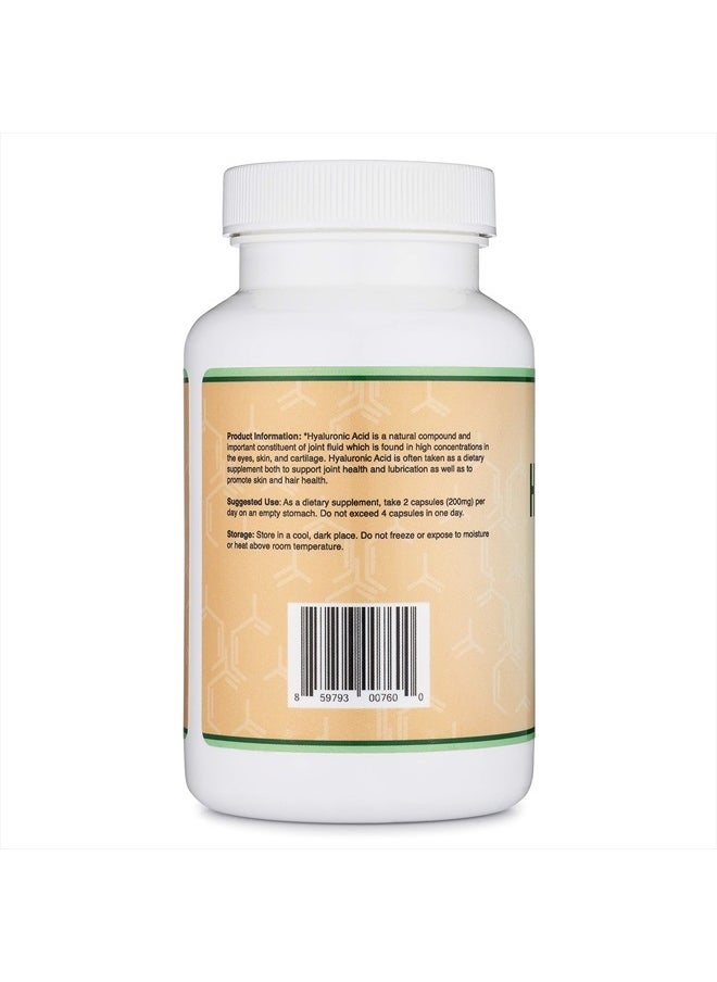 Double Wood Supplements Hyaluronic Acid Supplements -180 Capsules (Enhances Effects of Hyaluronic Acid Serum for Face) 200mg Per Serving for Skin and Face Aging Support (Acido Hialuronico) Gluten Free by Double Wood  - Image 3