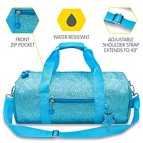 Bixbee Girls' Duffle, Turquoise - Image 4