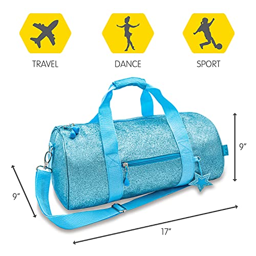 Bixbee Girls' Duffle, Turquoise - Image 3