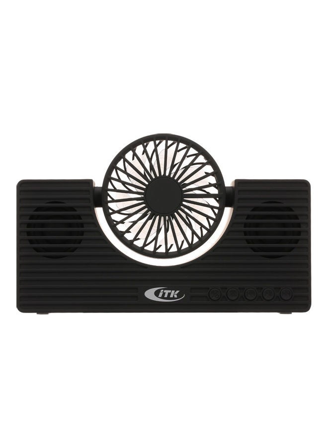 Loquat Bluetooth Speaker With Fan LU-VQ9-88 Black  - Image 1
