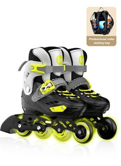 sway Kids Adjustable Roller Skates with Light Up Wheels, Outdoor Fitness Skates, Adjustable Roller Skates for Boys and Girls  - Image 1