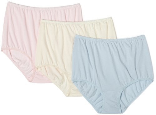 Vanity Fair Women's Perfectly Yours Classic Cotton Extra Large Brief Panty 15819, Cpb Multi, 3X-Large/10 - Image 2