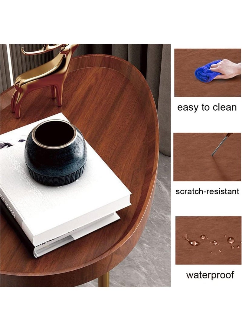 فكسر طاولة جانبية على شكل حرف C - طاولة جانبية صناعية للأريكة بإطار معدني، طاولة وجبات خفيفة للأريكة والسرير، ارتفاع 24 بوصة - Image 4