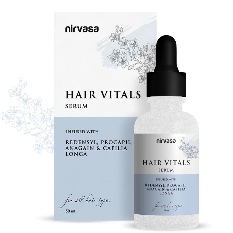 Nirvasa Hair Vitals Hair Growth Serum with 3 Redensyl Procapil Palmetto Natural DHT Blocker for Hairfall Control Growth Fast Absorption No Irritant NonSticky 50ml Hair Serum Pack of 2 - Image 2