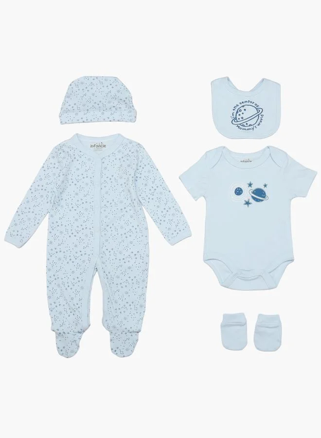 Luna & Lily 5-Piece Tiny Astronaut Baby Apparel Set